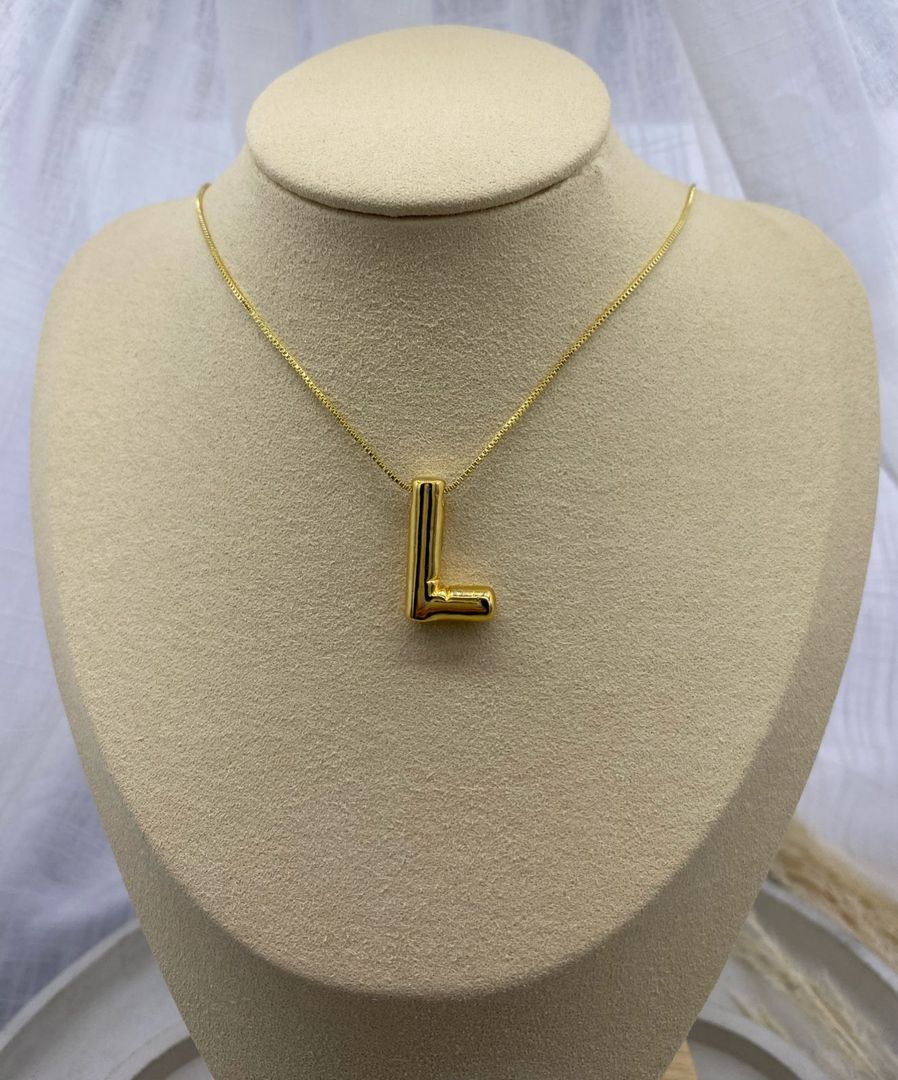 Dije, todas las letras del abecedario, oro rosa, covergold 