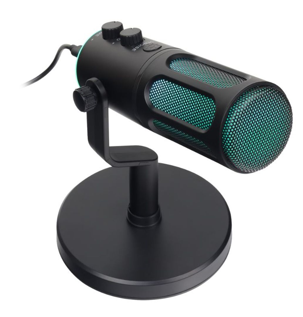 Micrófono Escritorio USB RGB Reducción ruido DSP SU8