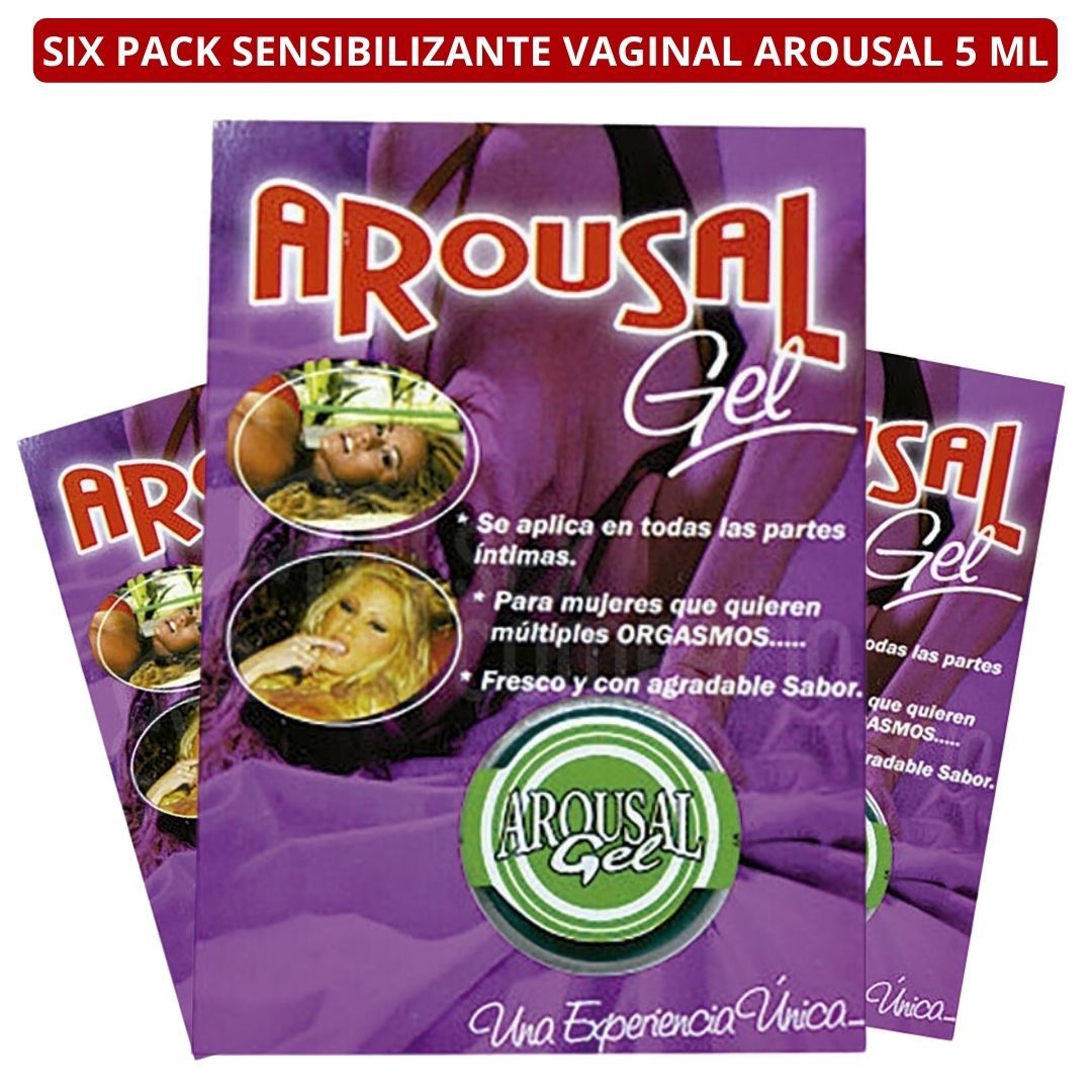 SIX PACK SENSIBILIZANTE VAGINAL AROUSAL 5 ML X 6