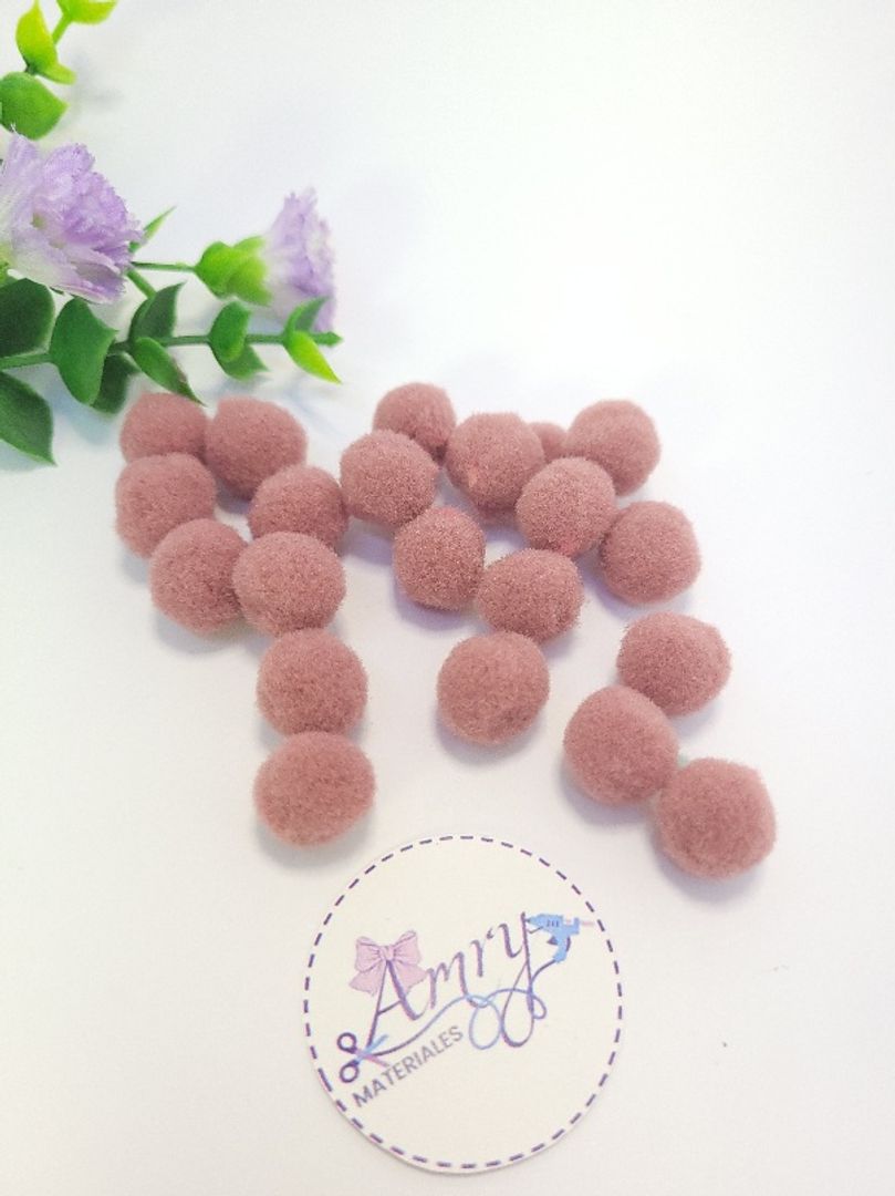 12 Unid. Rosa viejo 1.2cm 