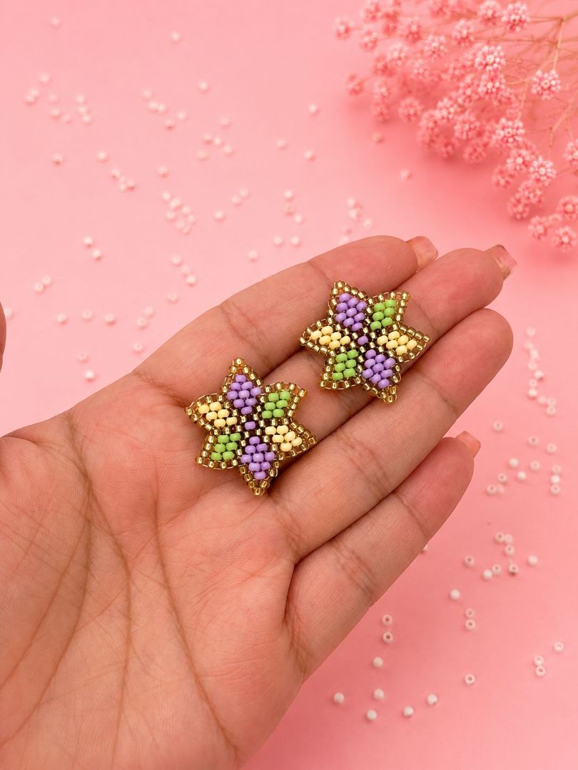 Topo tejidos a Mano mostacilla Estrella ⭐