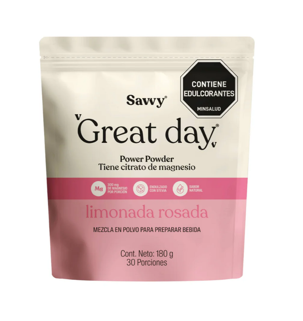 GREAT DAY LIMONADA ROSADA TARRO 180GR SAVVY