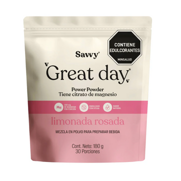 Imagen del producto GREAT DAY LIMONADA ROSADA TARRO 180GR SAVVY