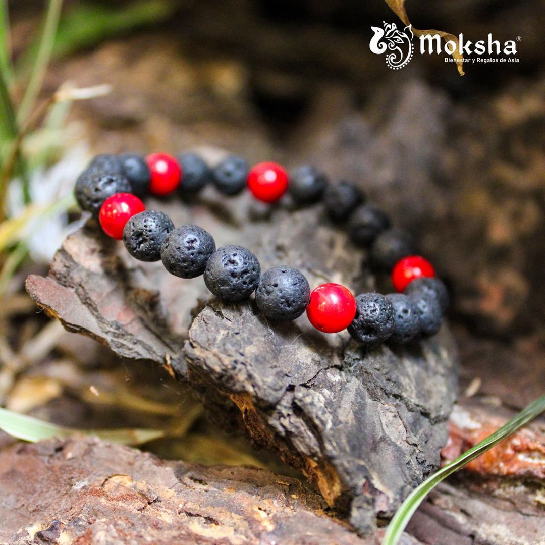 Pulsera Volcánica y Coral