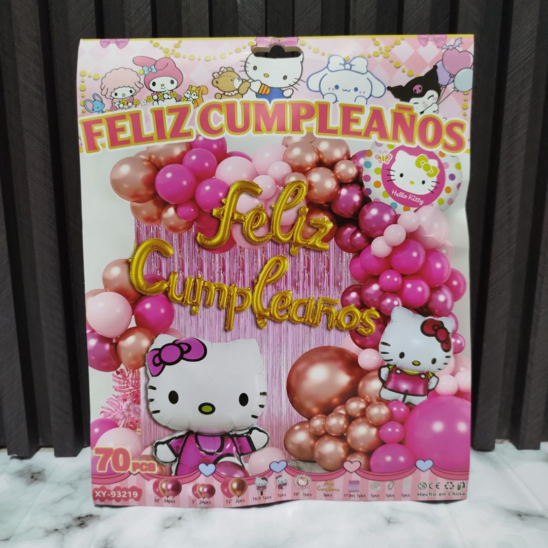 ARCO DE GLOBOS HELLO KITTY