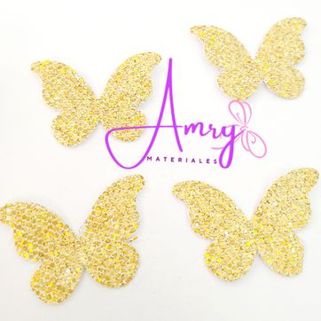 Unico 10 Mariposas Dorada lija  - imagen 1