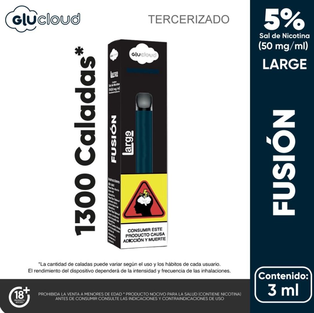 Glucloud Fusion 1300 Puffs Large