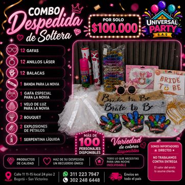 Imagen del producto COMBO DESPEDIDA DE SOLTERA