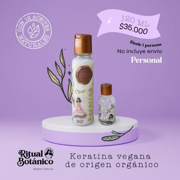 Imagen del producto Keratina Ritual Botánico pequeña  120 ml