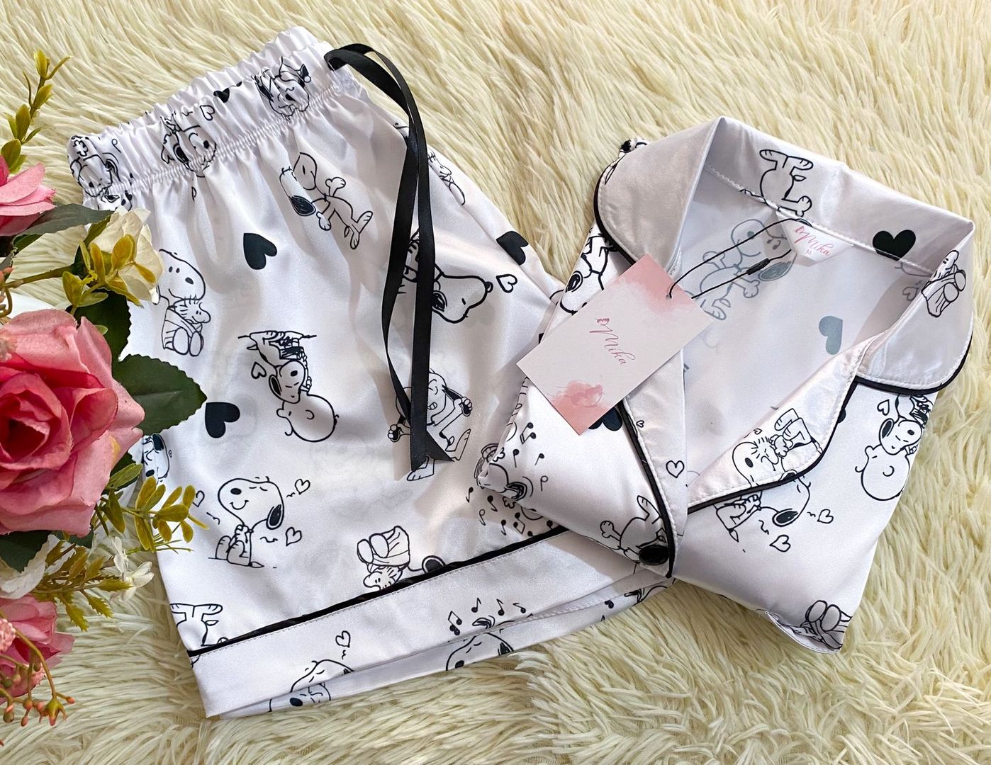 Set "Snoopy Black & White" / Seda