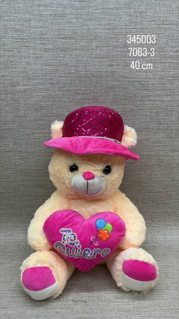 OSO PAVA FUCSIA 40 CM