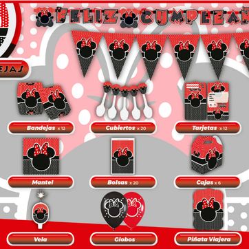 Imagen del producto DECORACIÓN MINIE ROJA