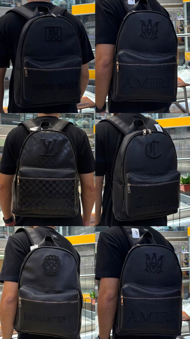 Morral cuerina hombre 