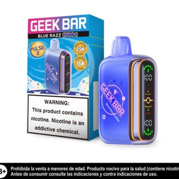 Imagen del producto Geek Bar Pulse 2 Blue Razz Hubba 25.000 Puffs