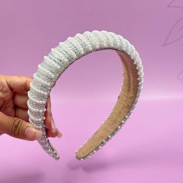 DIADEMA PERLAS BLANCAS - imagen 1
