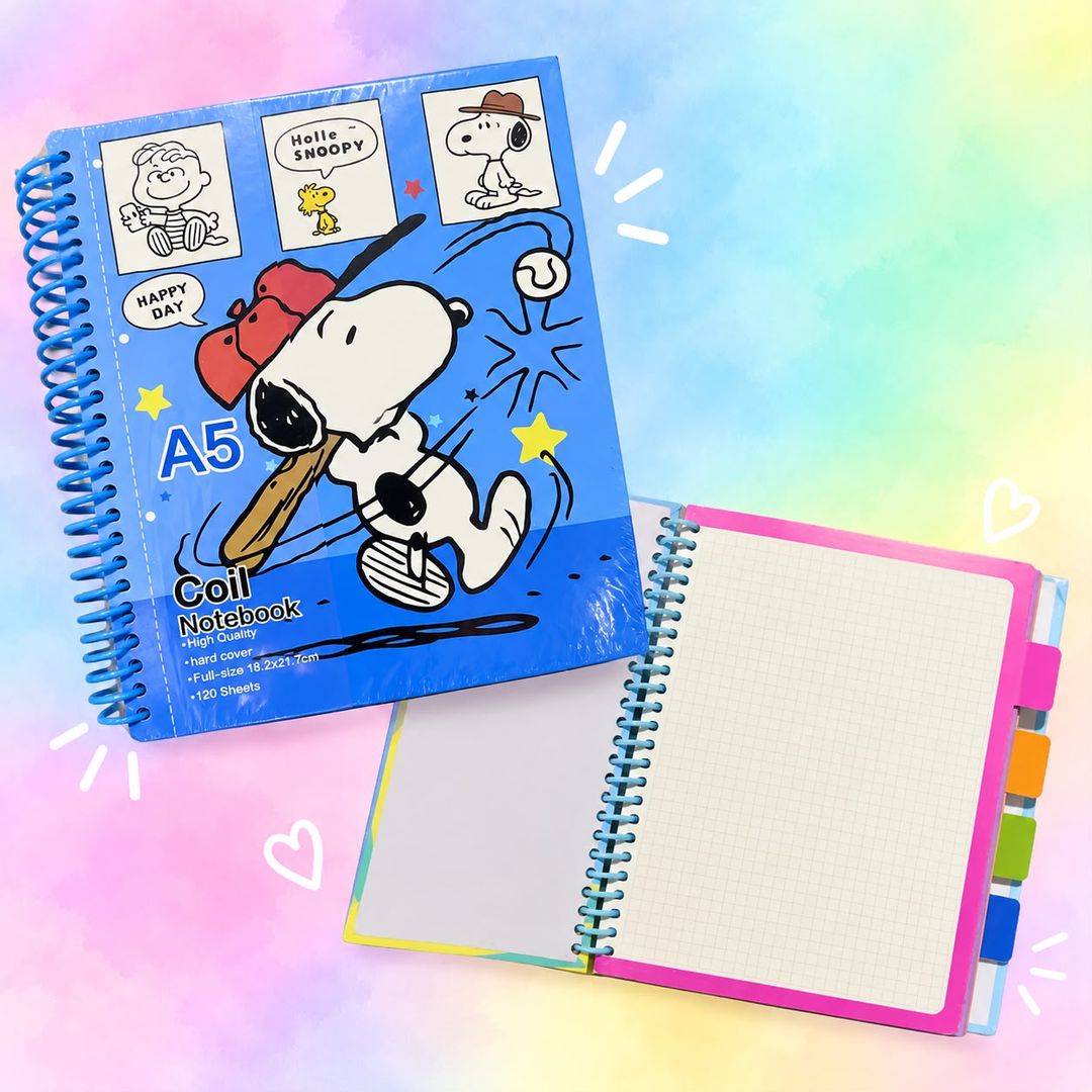 Agenda argollada A5 Snoopy