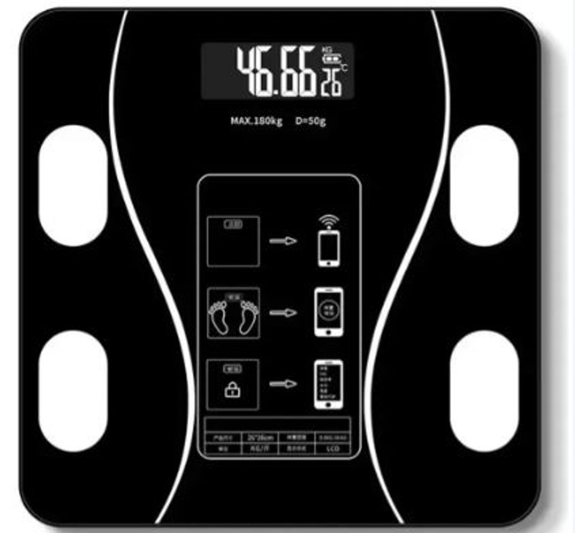 Báscula Inteligente Bluetooth FG12