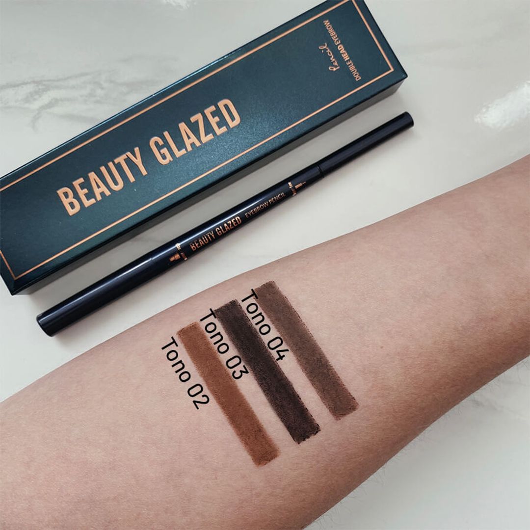 LAPIZ PARA CEJAS PROFESIONAL DOBLE PUNTA BEAUTY GLAZED