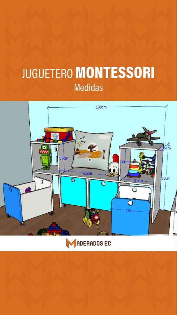 Juguetero - modelo Montessori
