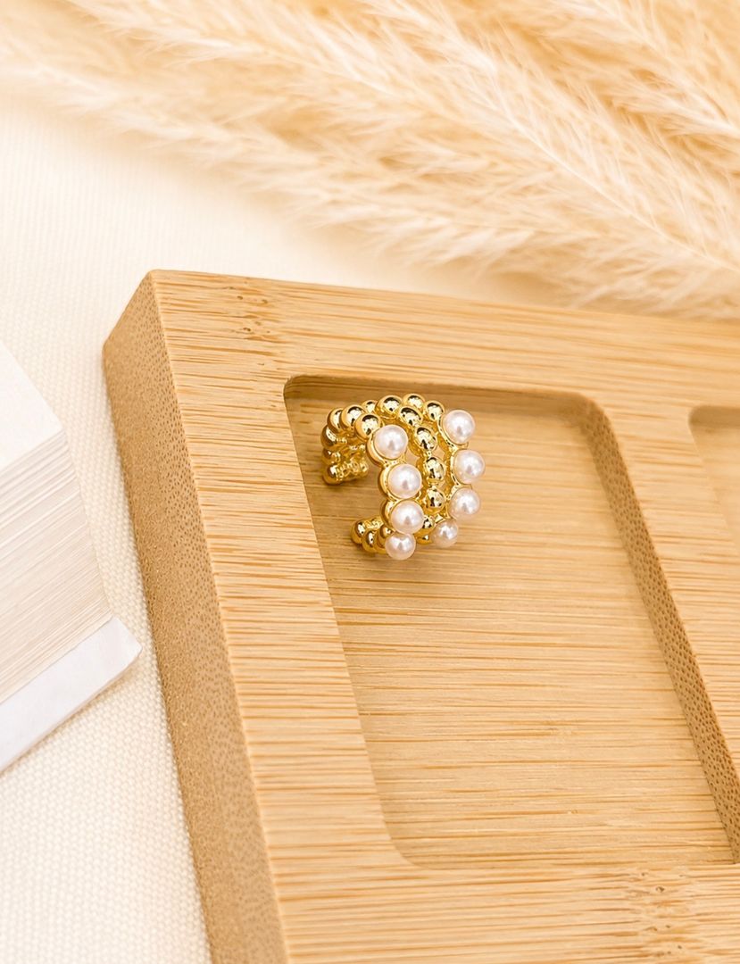 Earcuff perlas 