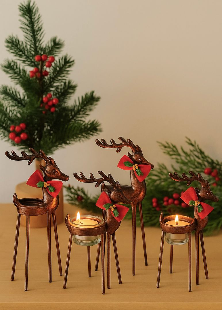 Portavela Renos Metal 4 Unidades VENDIDOS 