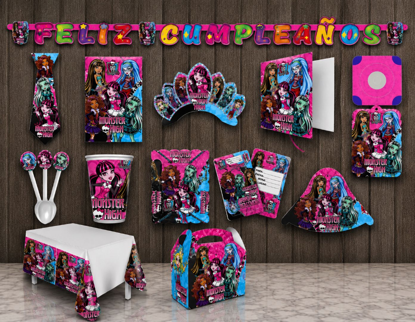 DECORACIÓN MONSTER HIGHT