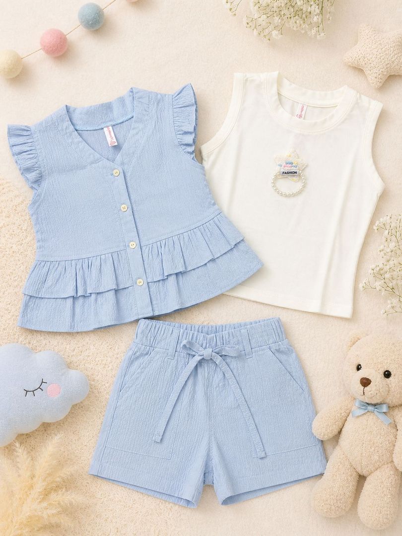 CONJUNTO TRIO SHORT BEBITA