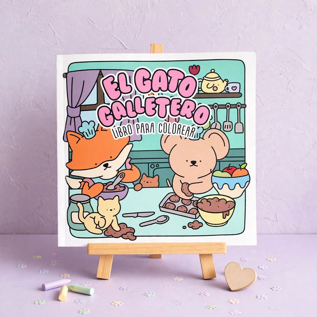 LIBRO PARA COLOREAR EL GATO GALLETERO