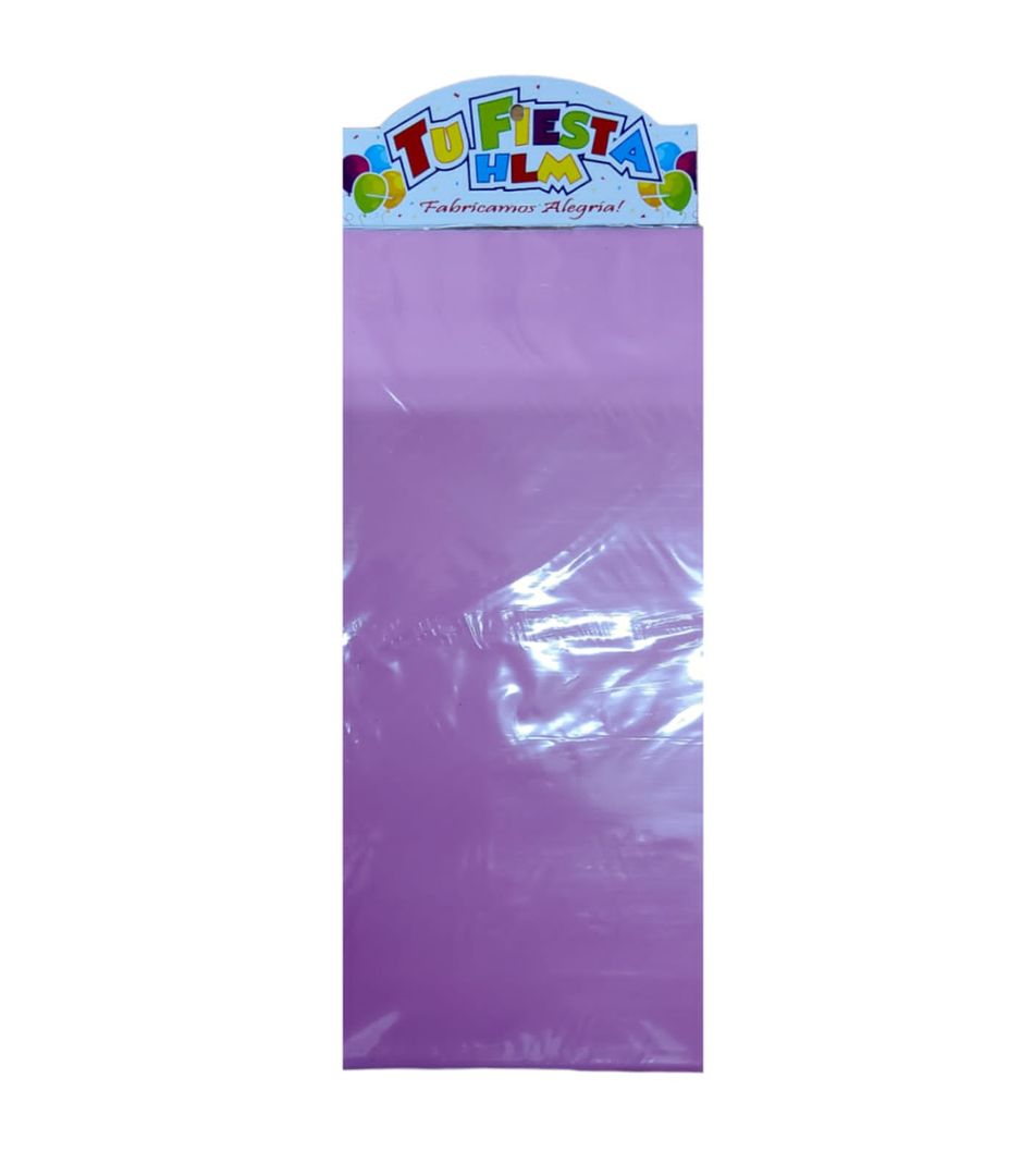 Mantel plastico rosado 