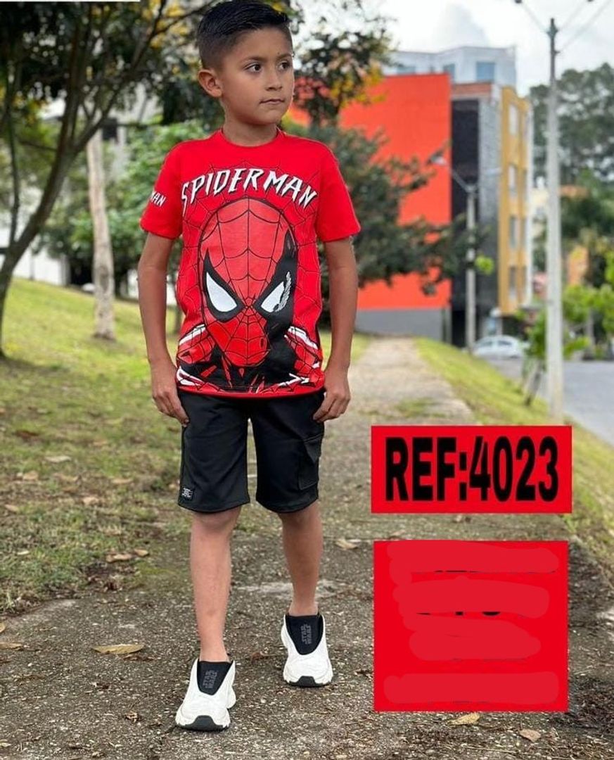 Conjunto deportivo bermuda para niño