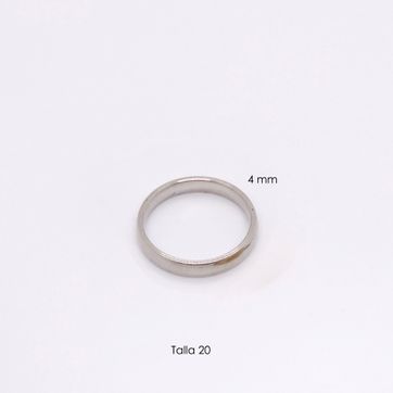 Imagen del producto ARGOLLA LISA ACERO PLATEADO