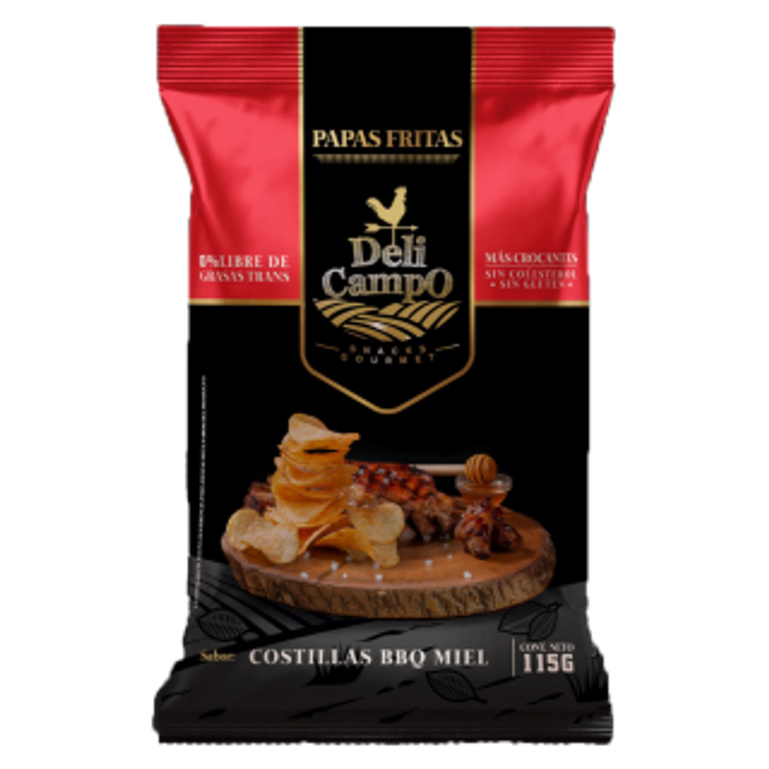 PAPAS DELI CAMPO COSTILLA BBQ*115G