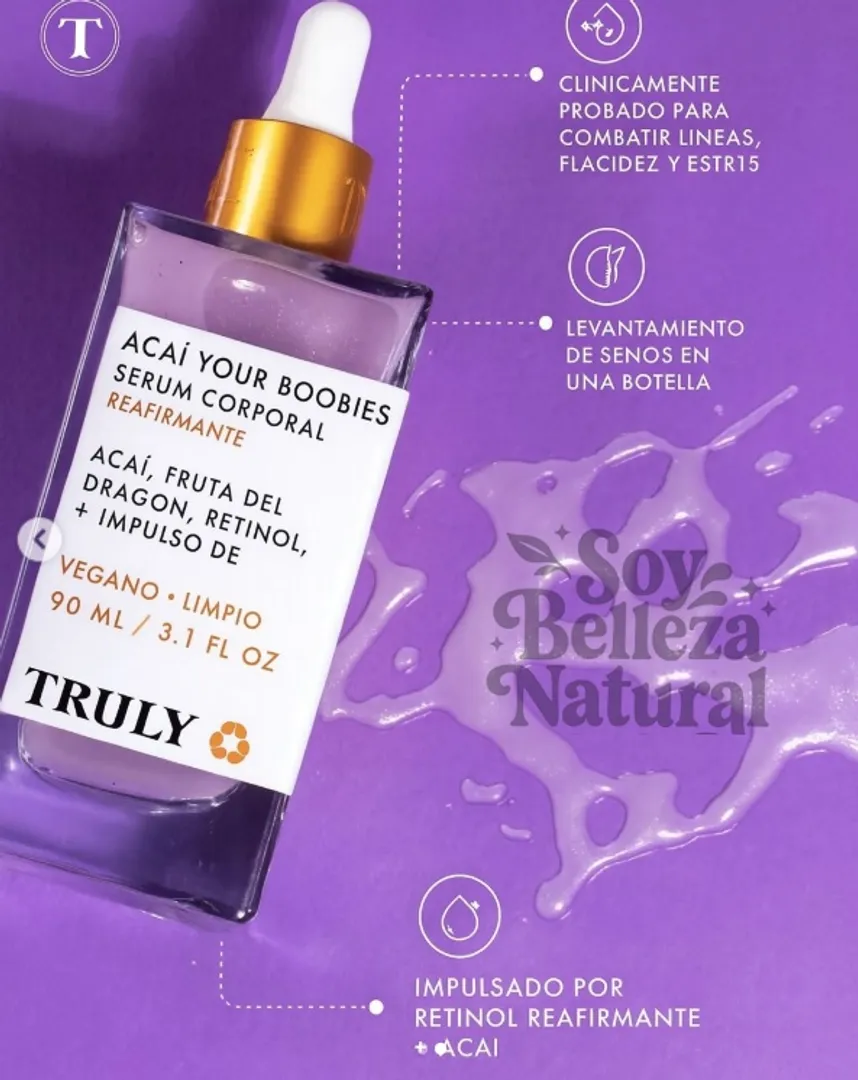 Suero corporal reafirmante Acai Your Boobies 90ML