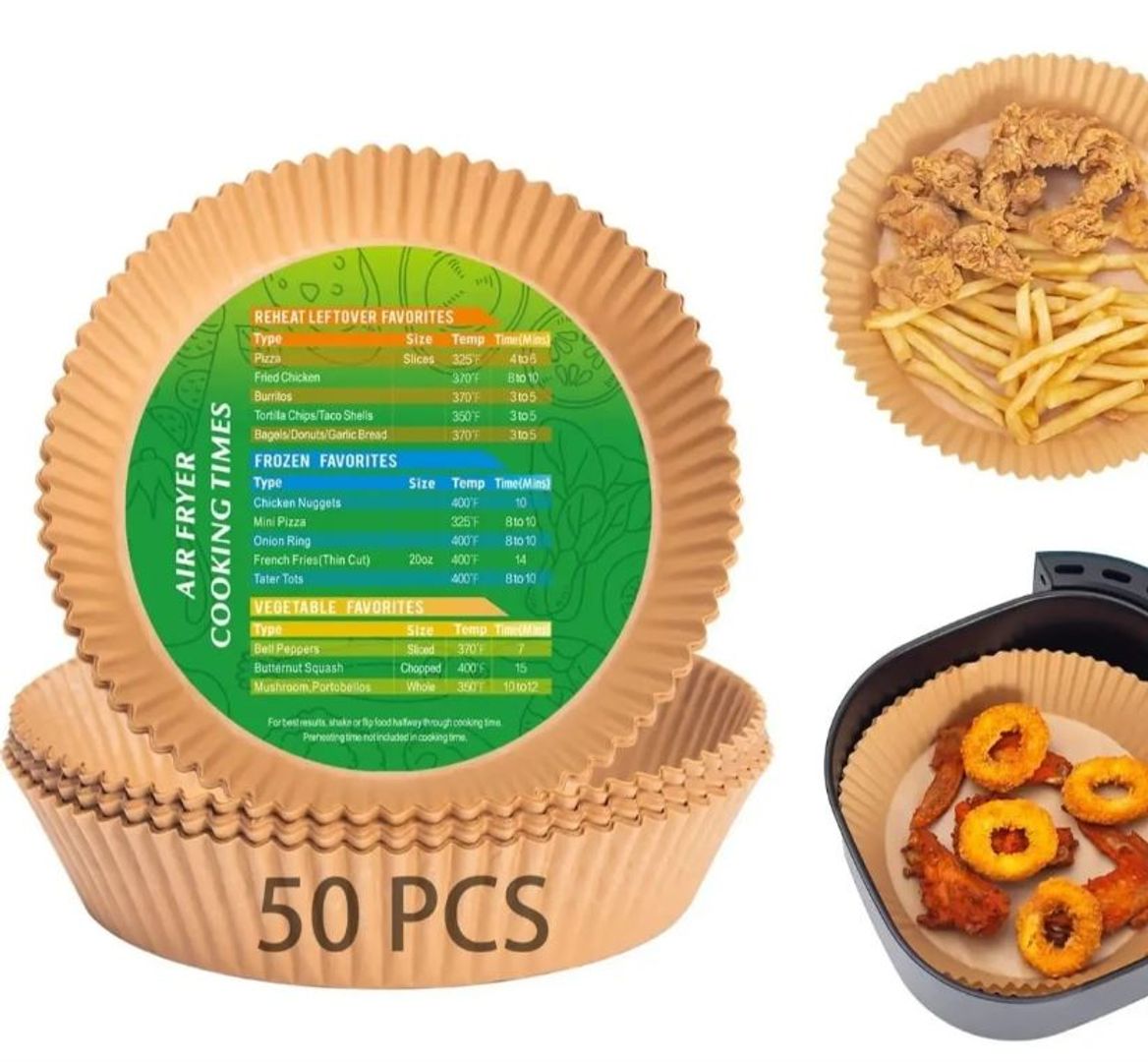 Papel AirFryer Freidora de Aire x 50