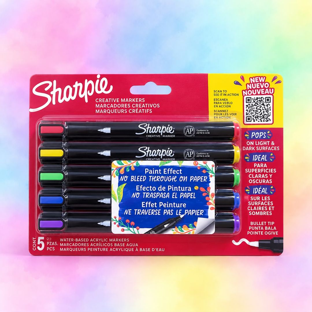 Marcador Acrilico Sharpie x 5