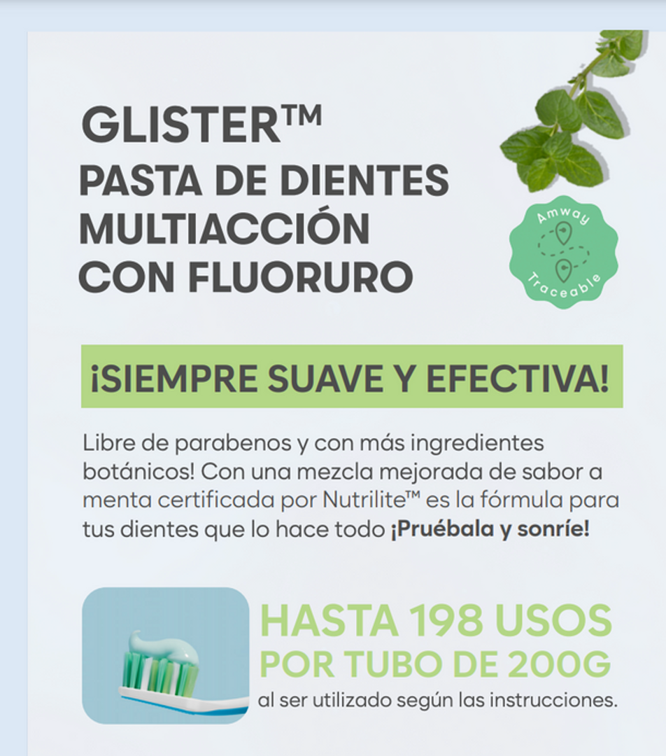 GLISTER  CREMA DENTAL ECOLÓGICA 200g