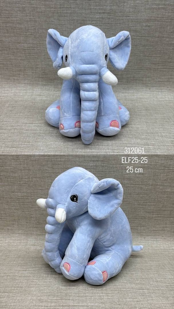 ELEFANTE AZUL 25 CM 