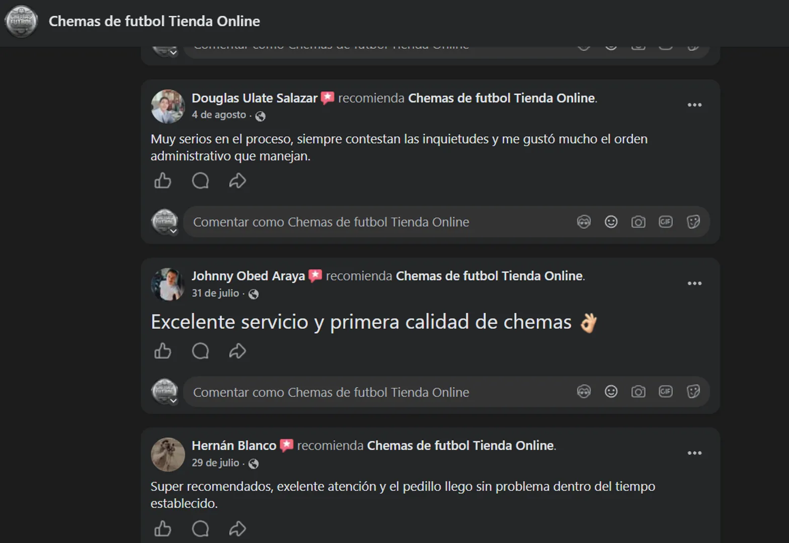 ⭐ Referencias reales de nuestros clientes