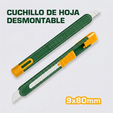 Imagen del producto EXACTO PLASTICO 13CM CON CUCHILLA DE 9X80MM CON BLOQUEO