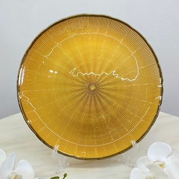 Imagen del producto Bajo Plato Cristal Dorado