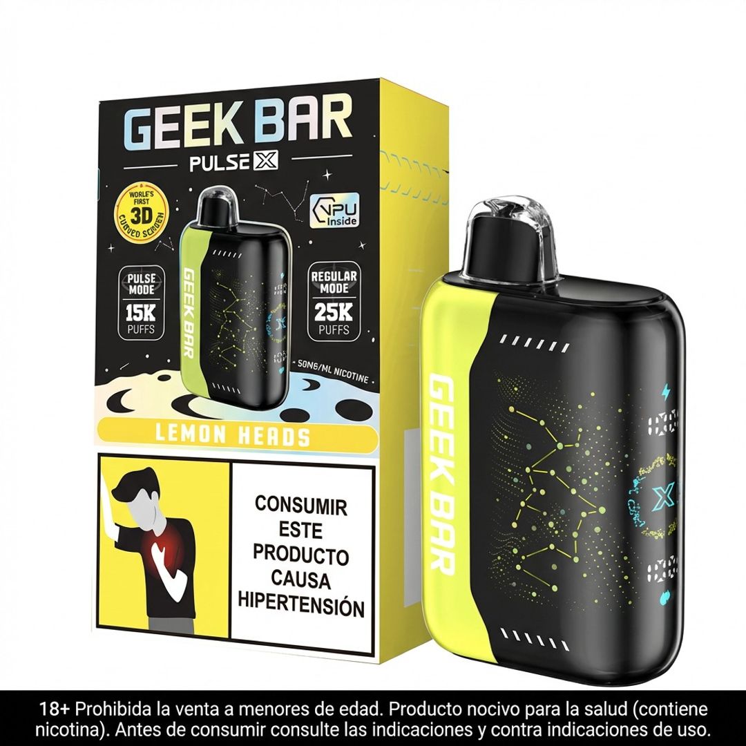 Geek Bar Pulse X Lemon Heads 25.000 Puffs