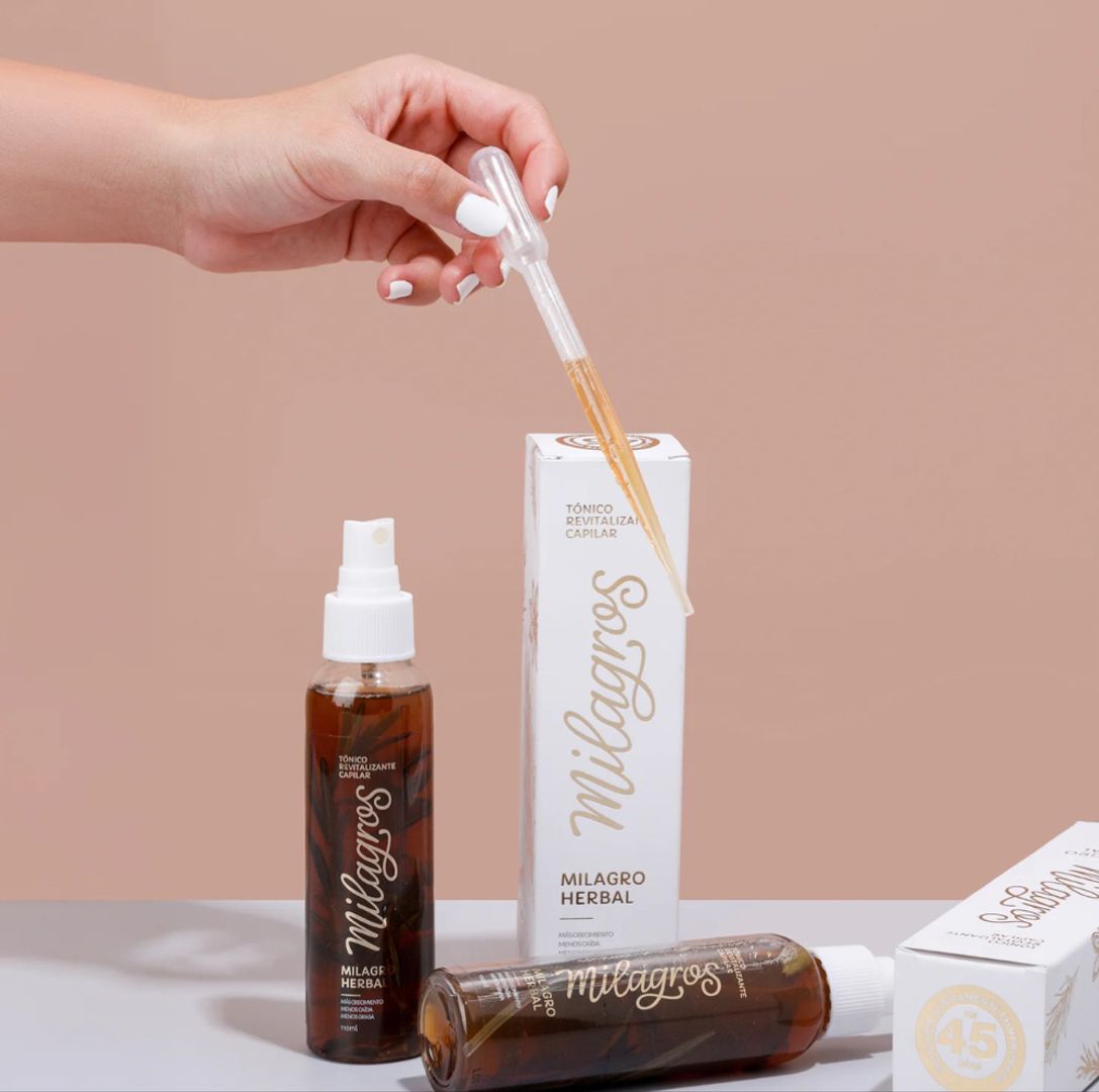 Tónico Revitalizante Capilar Milagro Herbal (tónico con romero)