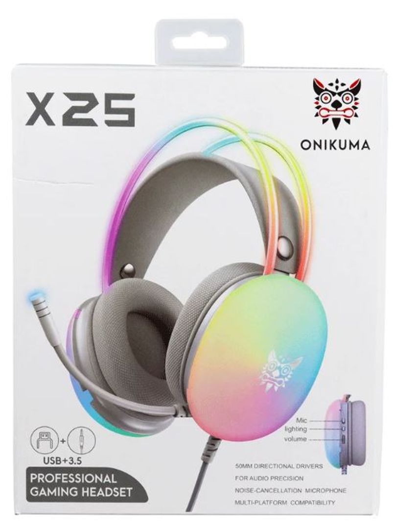 Diadema Gamer Onikuma 7.1 RGB 1 plug