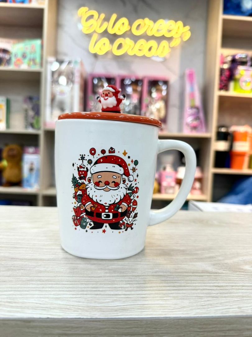 POCILLO NAVIDEÑO  GRANDE APLIQUE GOM