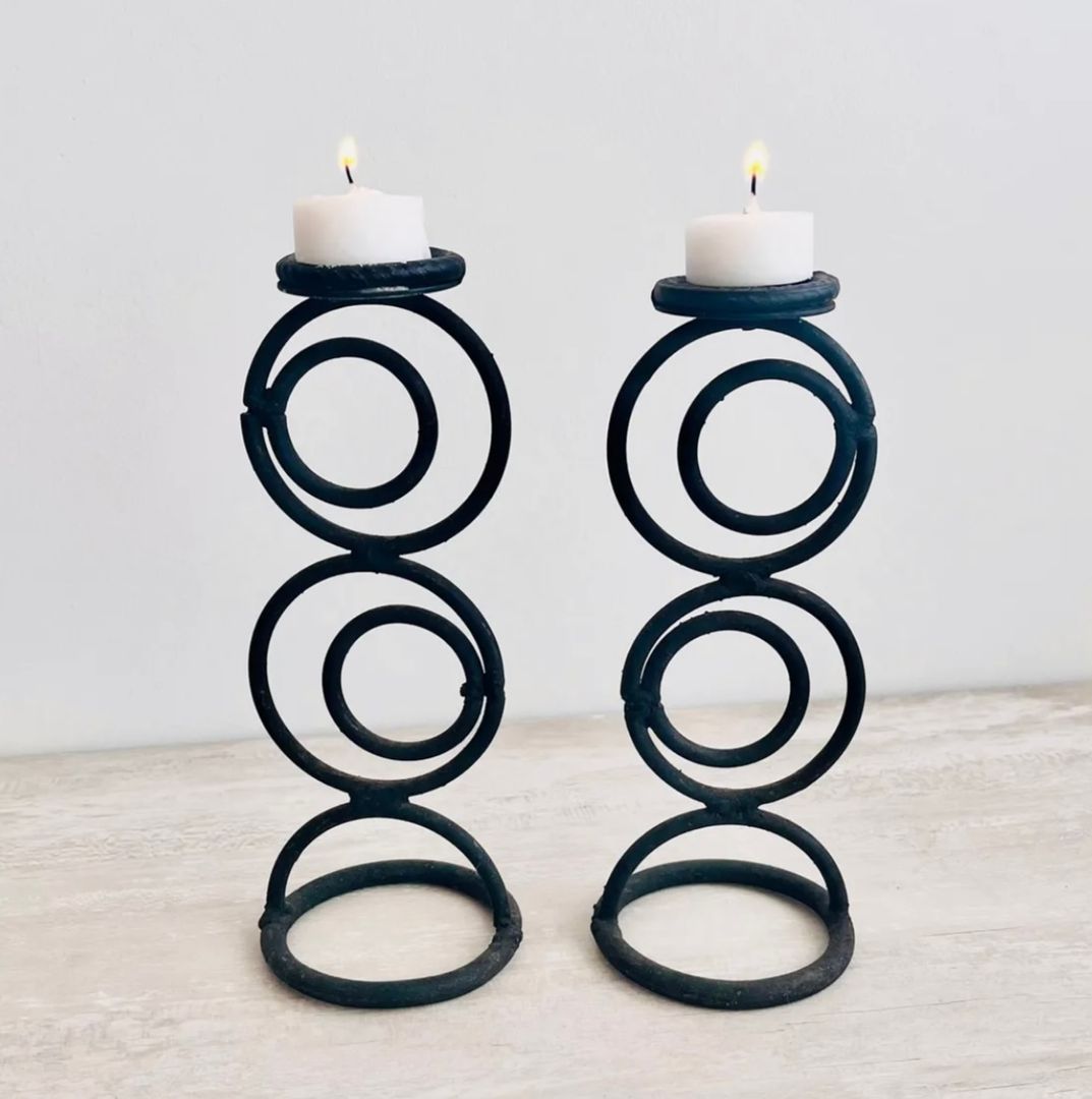 Portavela Hierro Par