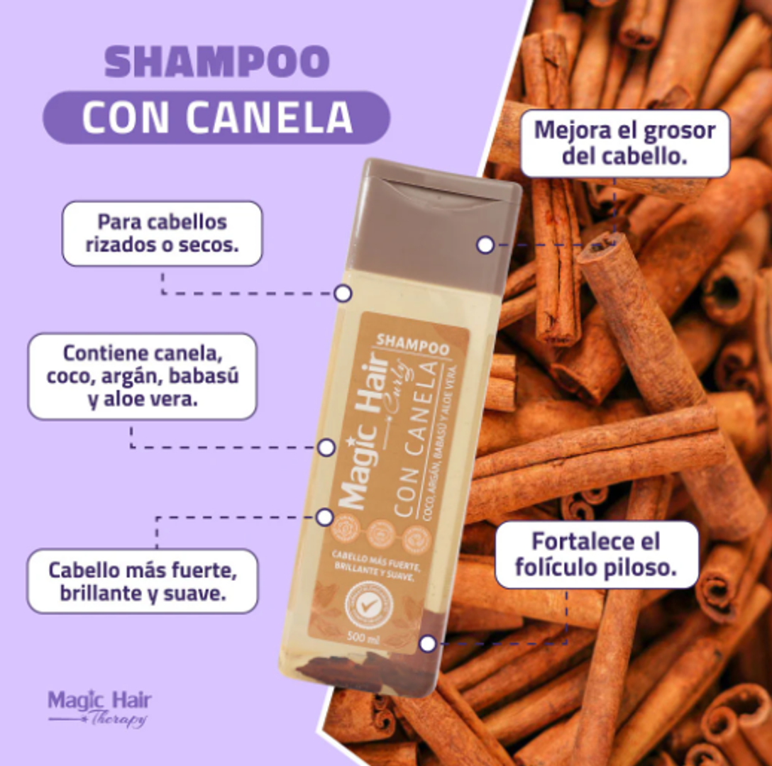 SHAMPOO CON CANELA