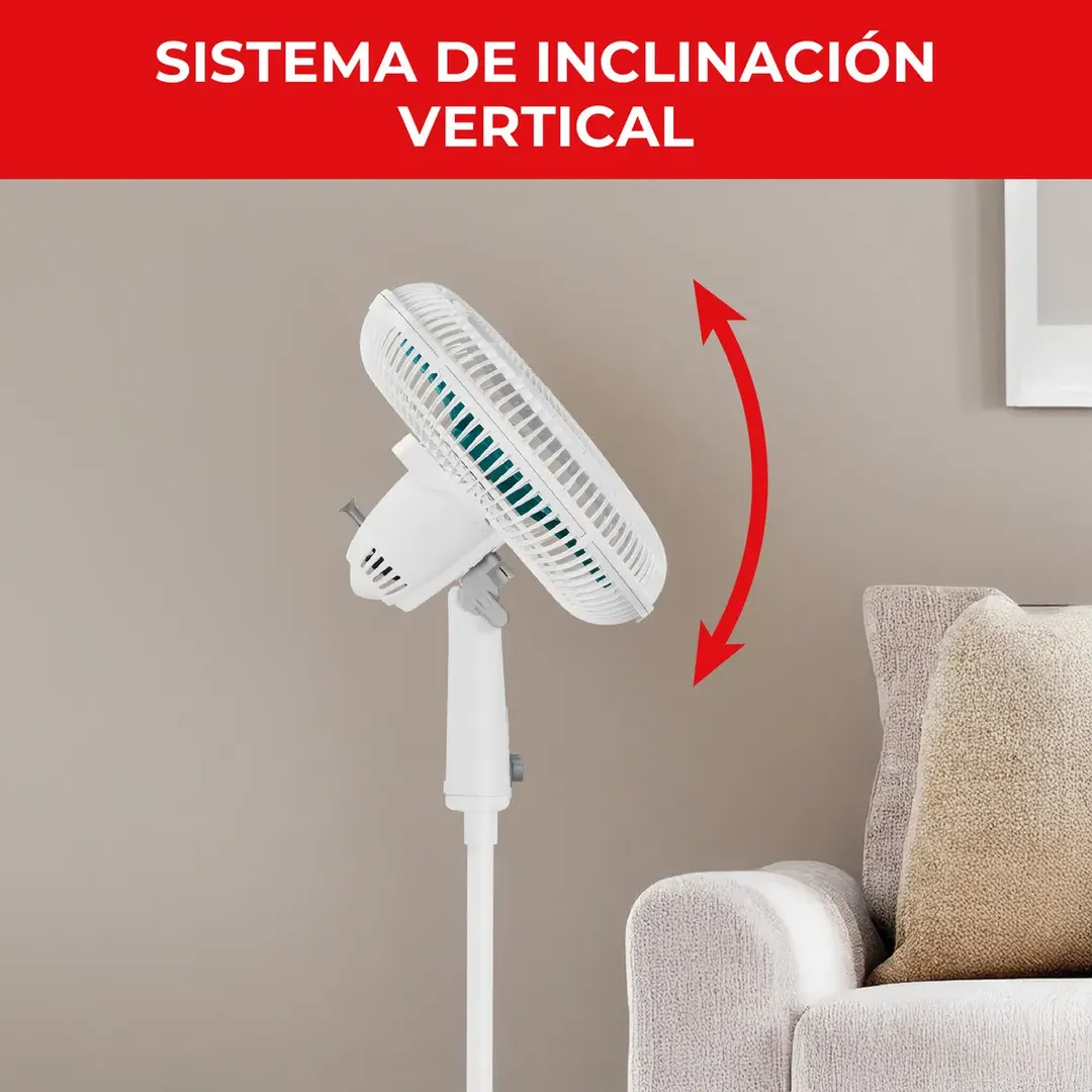 Ventilador Samurai Air Maxx Blanco Con Azul Blanco