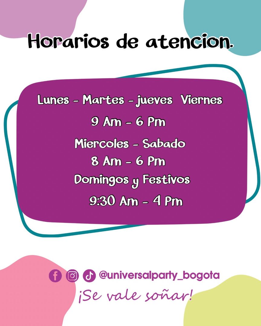 HORARIOS DE ATENCIÓN FÍSICO Y VIRTUAL.