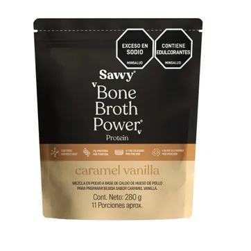 Imagen del producto MINI BONE BROTH POWER PROTEIN 280GR VAINILLA SAVVY