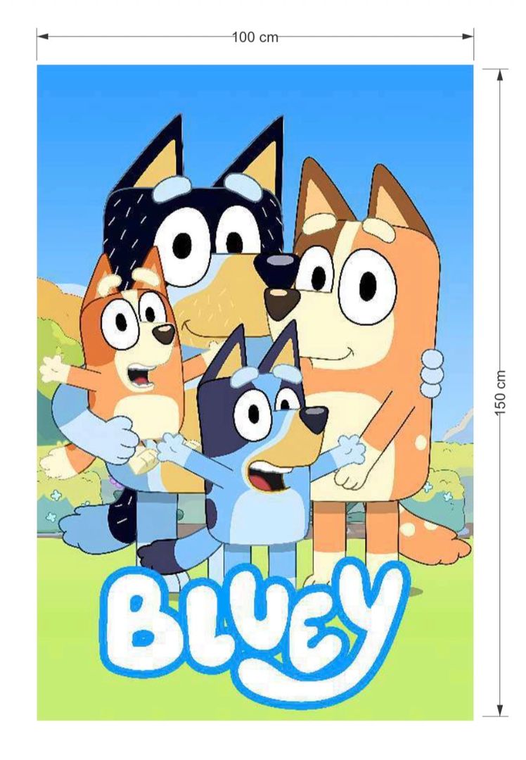FONDO EN TELA 1 x 1.50 CM BLUEY